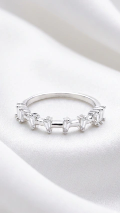 Anillo AB Cubics Blancos - Modelo 34 - comprar online