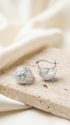 Aros de plata Cascos 16mm - Modelo 16