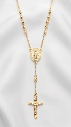 Rosario Denario Bolitas 5mm - 51cm AD 316L