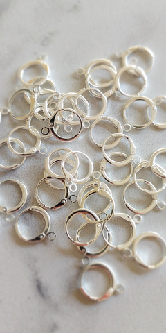 Fornitura de plata brisura para aros clásica por par - comprar online