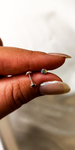 Abridores de plata Nile 3mm cubic tornasol - comprar online