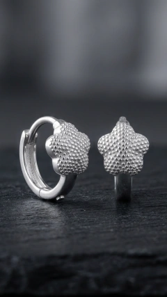 Aros Huggies de plata 13mm modelo 308 - comprar online