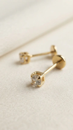 Abridores Cuadrado Cristal 3mm - Laminado en Oro 18k