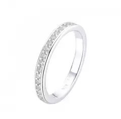Anillo Plata925 importada - Sin Fin cubics blancos - comprar online