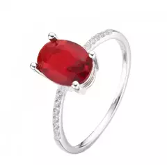 Anillo Plata925 importada - Promise Rojo - comprar online