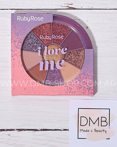 Mini Paleta de sombras + 1 Iluminador I LOVE ME de Ruby Rose - comprar online