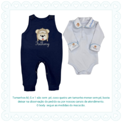 Macacão Jardineiro + body polo (menino) na internet