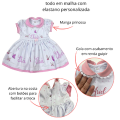 Vestido manga princesa ( malha) - comprar online