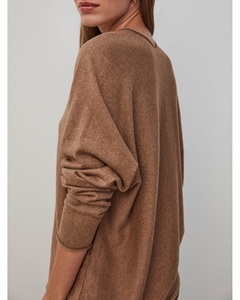 Blusa 100% algodão Anselmi sem costura gola V | 129678 - loja online