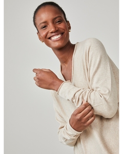 Blusa 100% algodão Anselmi sem costura gola V | 129678 - comprar online