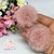 Pompom Pushed Achatado Rosa Cha 4,5cm C/ 2 Unidade