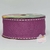 Fita Gorgurão Jeans Rose Violeta Pespontada Branco 38mm / 10 Metro - Sinimbu