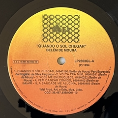 QUANDO O SOL CHEGAR, BELÉM DE MOURA, 1994 - BANANEIRA DISCOS - DISCO DE VINIL E CDS- FRETE GRÁTIS PARA TODO O BRASIL 