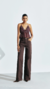 Calça jeans reta Sarja Brown