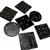 Kit 7 Placas INSÍGNIAS DA CRIAÇÃO em Enochiano | 10 cm | Preto - A Papisa Loja Esotérica Online | Frete Grátis acima de R$ 200,00 para todo o Brasil