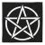 Círculo PENTAGRAMA Branco | 1,40 m