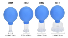 KIT 4 COPOS DE VENTOSA DE SILICONE COM COPO DE VIDRO - BK - comprar online