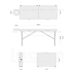 Maca Sírius Legno 65Cm C/ Altura Regulável - comprar online
