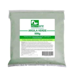 Argila Verde Dermare para Tratamento de Cravos e Espinhas - 500G
