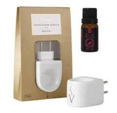 Difusor Aromatizador Elétrico Bivolt de Porcelana com 1 Essência - Acupuntura Fisio Shop