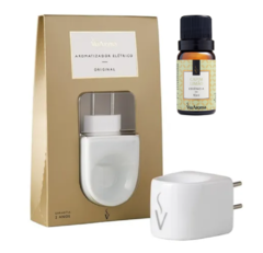 Difusor Aromatizador Elétrico Bivolt de Porcelana com 1 Essência na internet