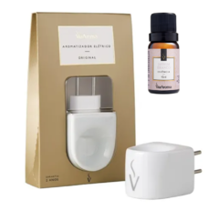 Difusor Aromatizador Elétrico Bivolt de Porcelana com 1 Essência - Acupuntura Fisio Shop