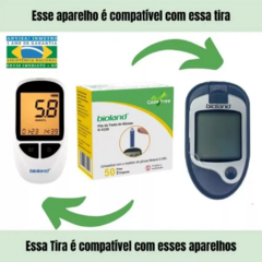 Fita Para Medição Teste De Glicose G-423s Code Free Bioland na internet