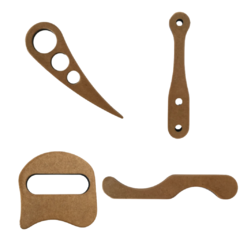 Kit Com 4 Peças Mdf Para Liberação Miofascial Quiropraxia