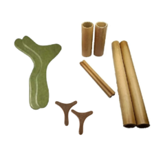 Par De Pantalas Corporais + 6 Rolos De Bambu / Grátis Brinde