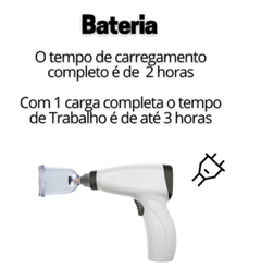 Ventosa com Pistola de Sucção Elétrica BK 4 copos - Acupuntura Fisio Shop