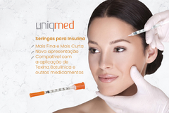 Seringas Para Toxina Insulina Uniqmed 0,5mlx 5mm X 32g - Acupuntura Fisio Shop