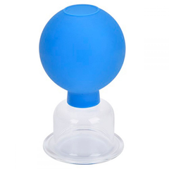 COPO DE VENTOSA DE SILICONE COM COPO DE VIDRO - BK
