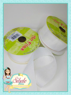 Fita Texturizada Diagonal Branca FT11 - 38mm (ART)
