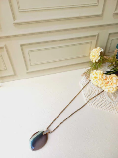 MAX COLAR COM A PEDRA NATURAL JASPE POLICROMATCO - loja online