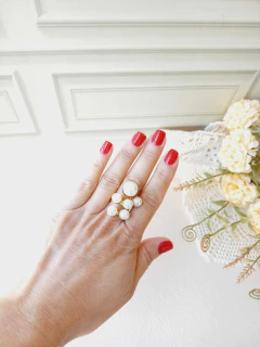 Imagem do ANEL AJUSTÁVEL ESTRUTURADO EM PEROLAS