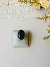 ANEL OVAL COM PEDRA NATURAL ONIX