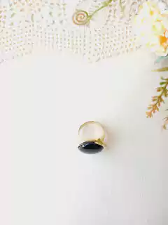 ANEL REDONDO PEDRA NATURAL ONIX - loja online
