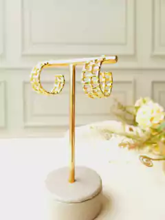 BRINCO DE ARGOLAS TRANÇADAS - Cordão de Luz Joias Finas