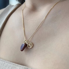 COLAR SIGNO DE ÁRIES COM PEDRA NATURAL ESTRELA na internet