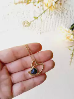 COLAR BORBOLETA COM PEDRA NATURAL ESTRELA - comprar online