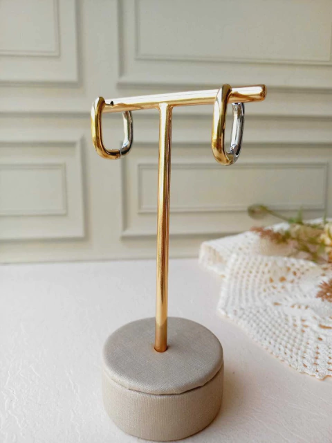 BRINCO DUO ARGOLA RETANGULAR