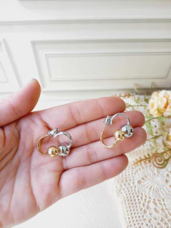 BRINCO DUO ESFERAS - Cordão de Luz Joias Finas