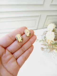 BRINCO ORGANICO ESTRELA DE 8 PONTAS - Cordão de Luz Joias Finas