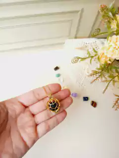 COLAR MÉDIO CHAMADOR DE ANJO E DIFUSOR AROMATICO COM 7 PEDRAS NATURAIS na internet