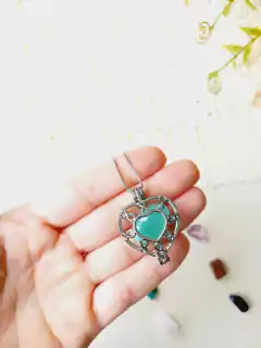 COLAR CHAMADOR DE ANJOS INFINITO 7 PEDRAS NATURAIS - Cordão de Luz Joias Finas