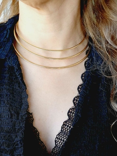 COLAR CHOKER TRES AROS - comprar online