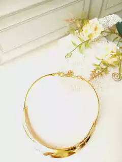 CHOKER GROSSA FLEXÍVEL AJUSTÁVEL COM FECHO LAGOSTA