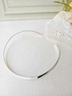 COLAR CHOKER BANHO RÓDIO BRANCO