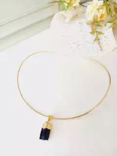 COLAR CHOKER COM PEDRA TURMALINA - loja online