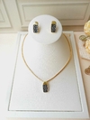 CONJUNTO RETANGULAR PEDRA NATURAL PIRITA - comprar online
